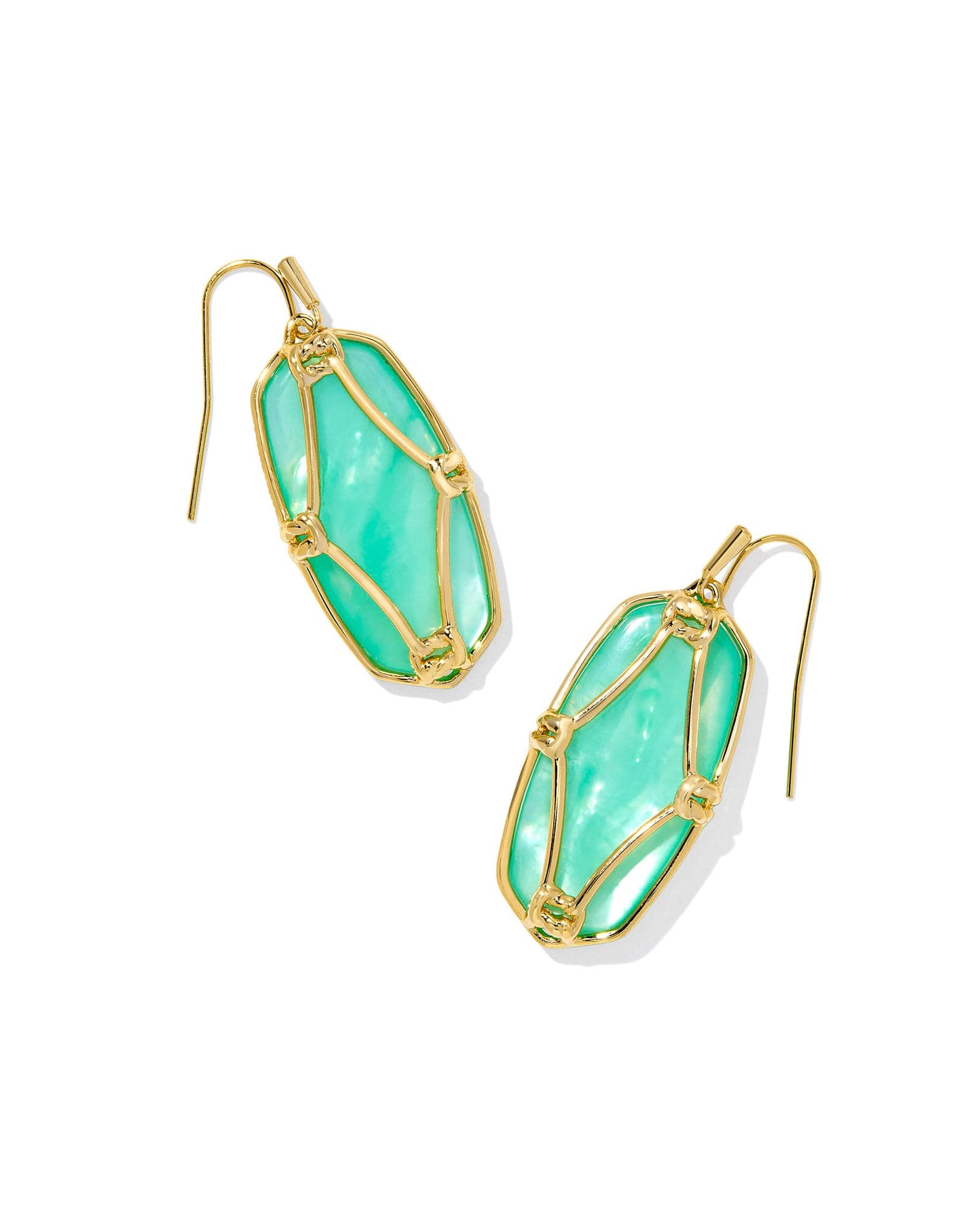 Elle Lattice Frame Earrings