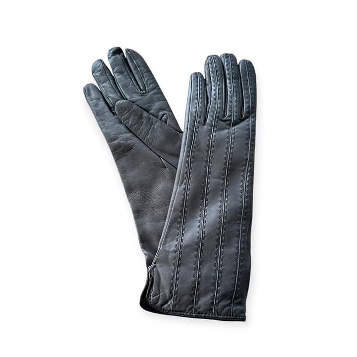 Mid-Length Silk Lined Leather Gloves