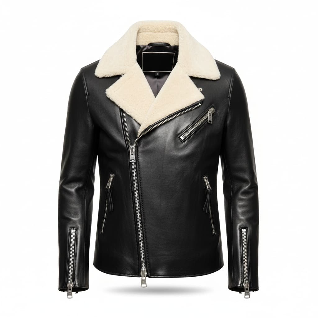 Dalby Leather Biker Jacket