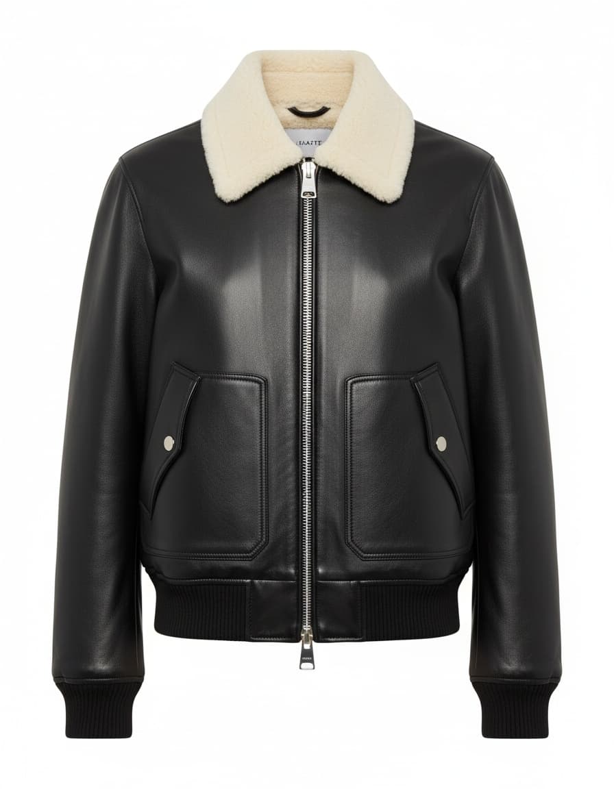 Orten Leather Bomber Jacket