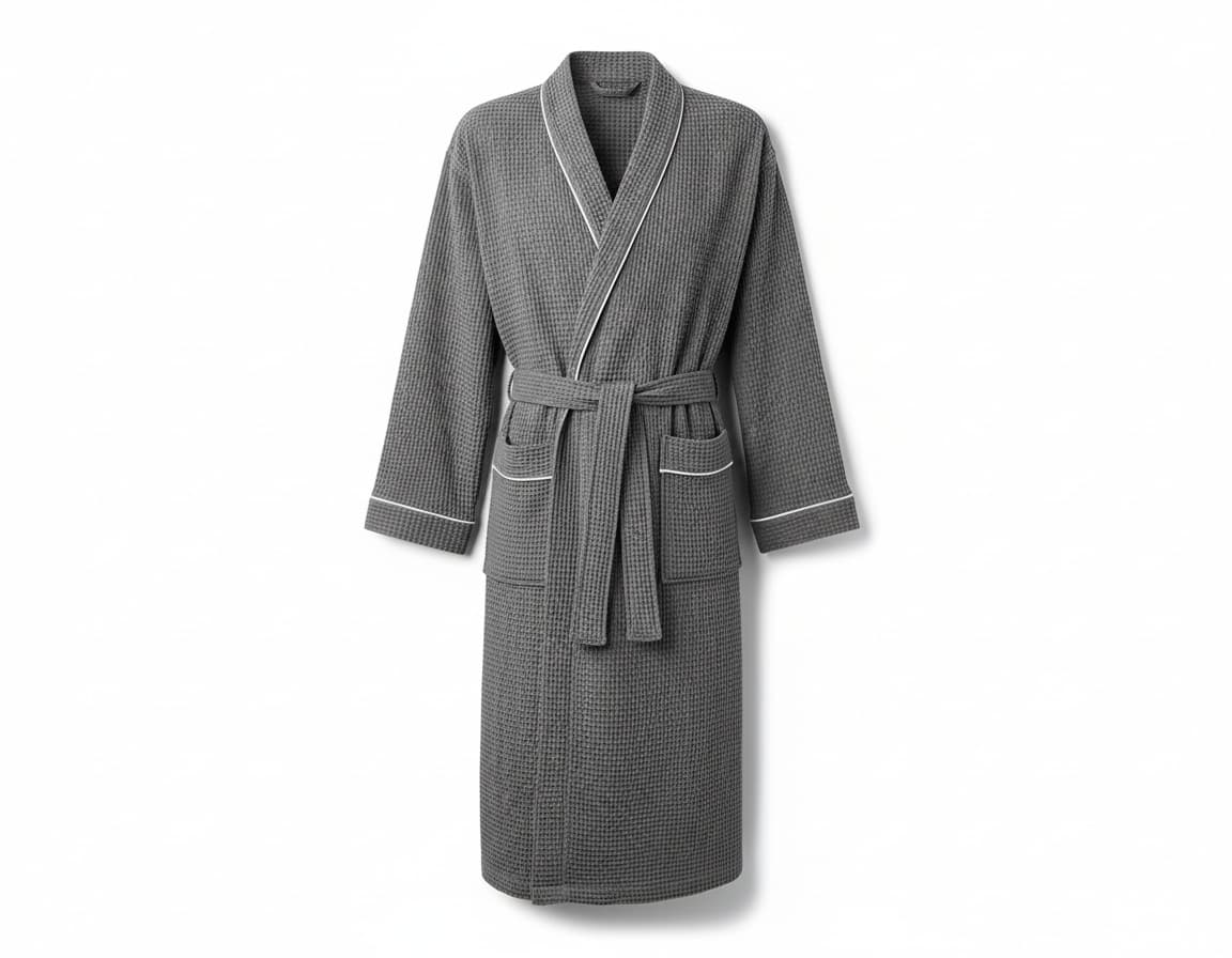 Unisex Organic Waffle Robe